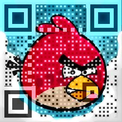 Angry Birds QR code [image: Visualead]