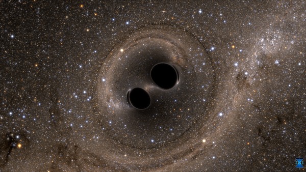 Simulation of two merging black holes [image: SXS, the Simulating eXtreme Spacetimes (SXS) project]