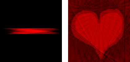 Sinogram with 18 projections (left) and reconstruction (right)